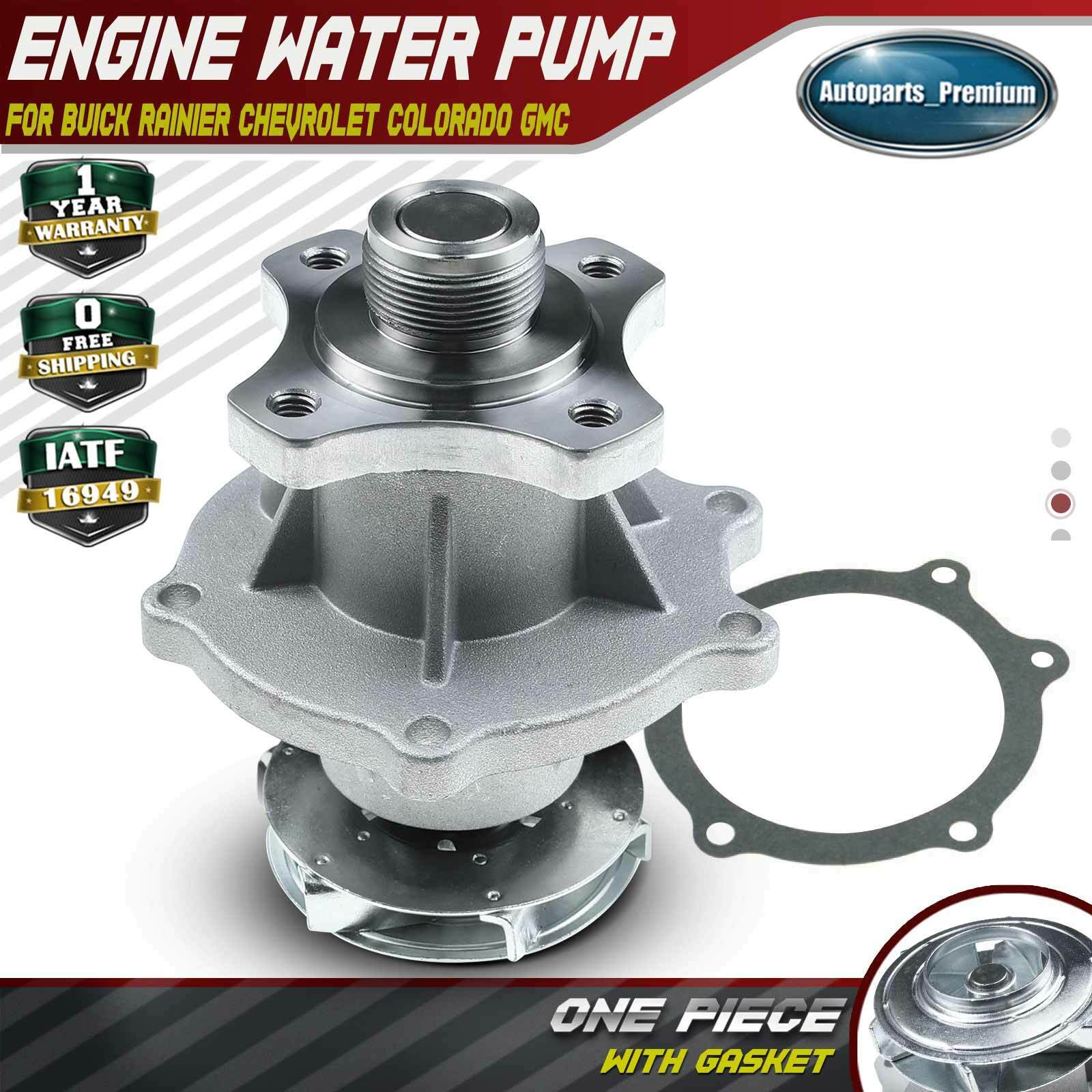Engine Water Pump for Buick Rainier Chevrolet Colorado GMC Canyon Hummer Isuzu 