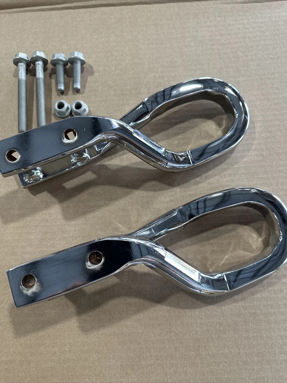 2020-2027 GMC Sierra HD Front Chrome Tow Hooks 84513882 Genuine OEM GM