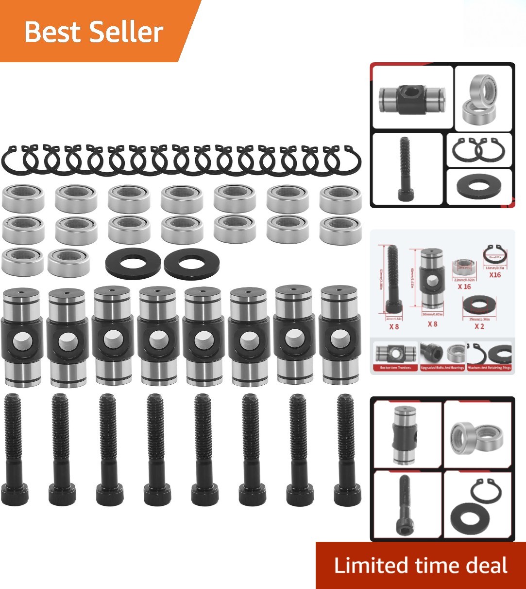 Durable Rocker Arm Upgraded Trunnions Kit for LS 4.8L-6.2L with Quality Assured