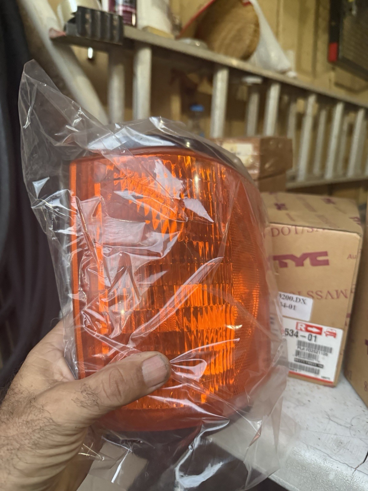 NOS 1987-1991 Bronco RH Black Trim Corner Park Signal Lamp Lens E9TZ-13200-D