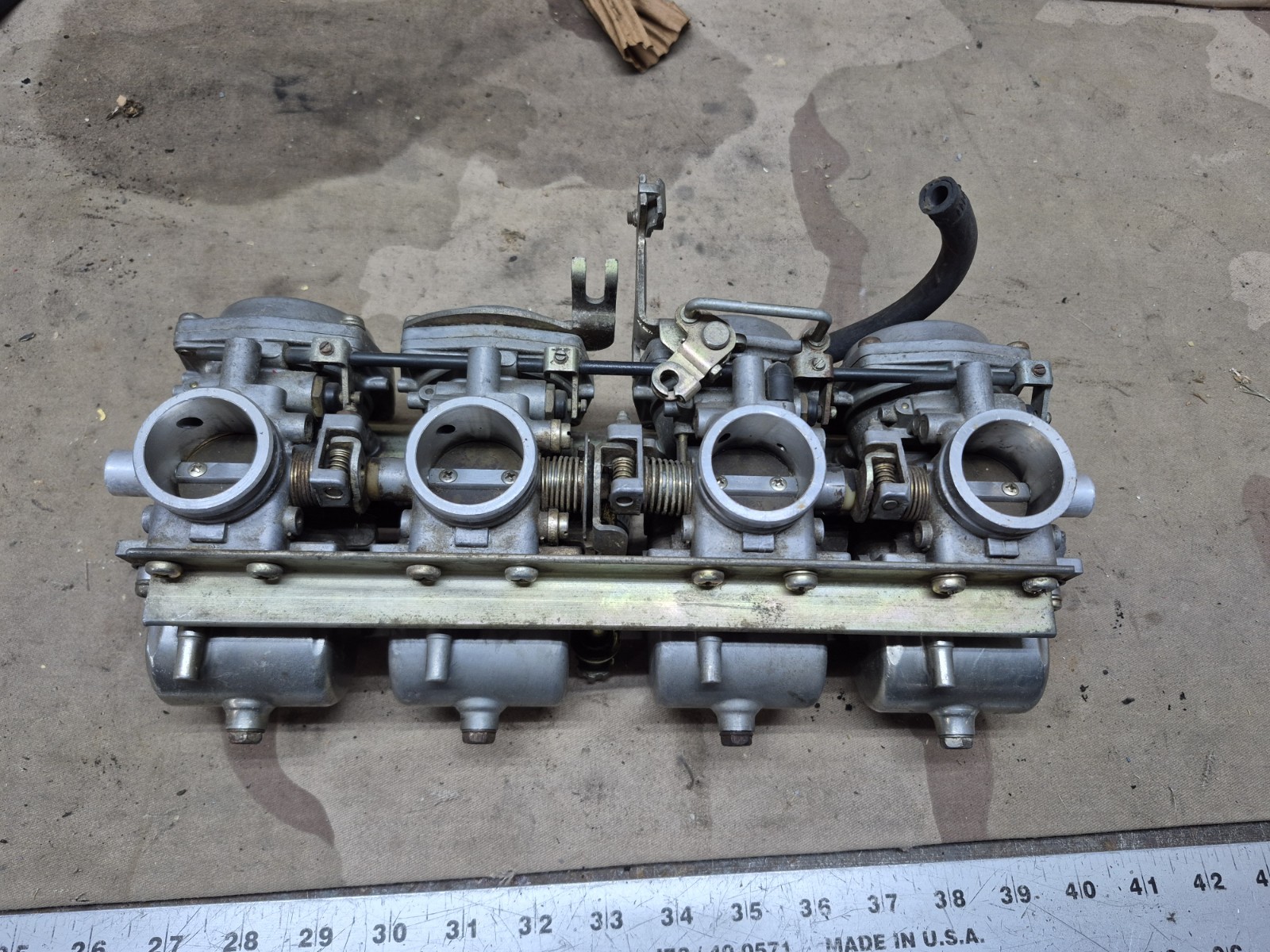Mikuni CV round slide carburetor bank Original Made In Japan