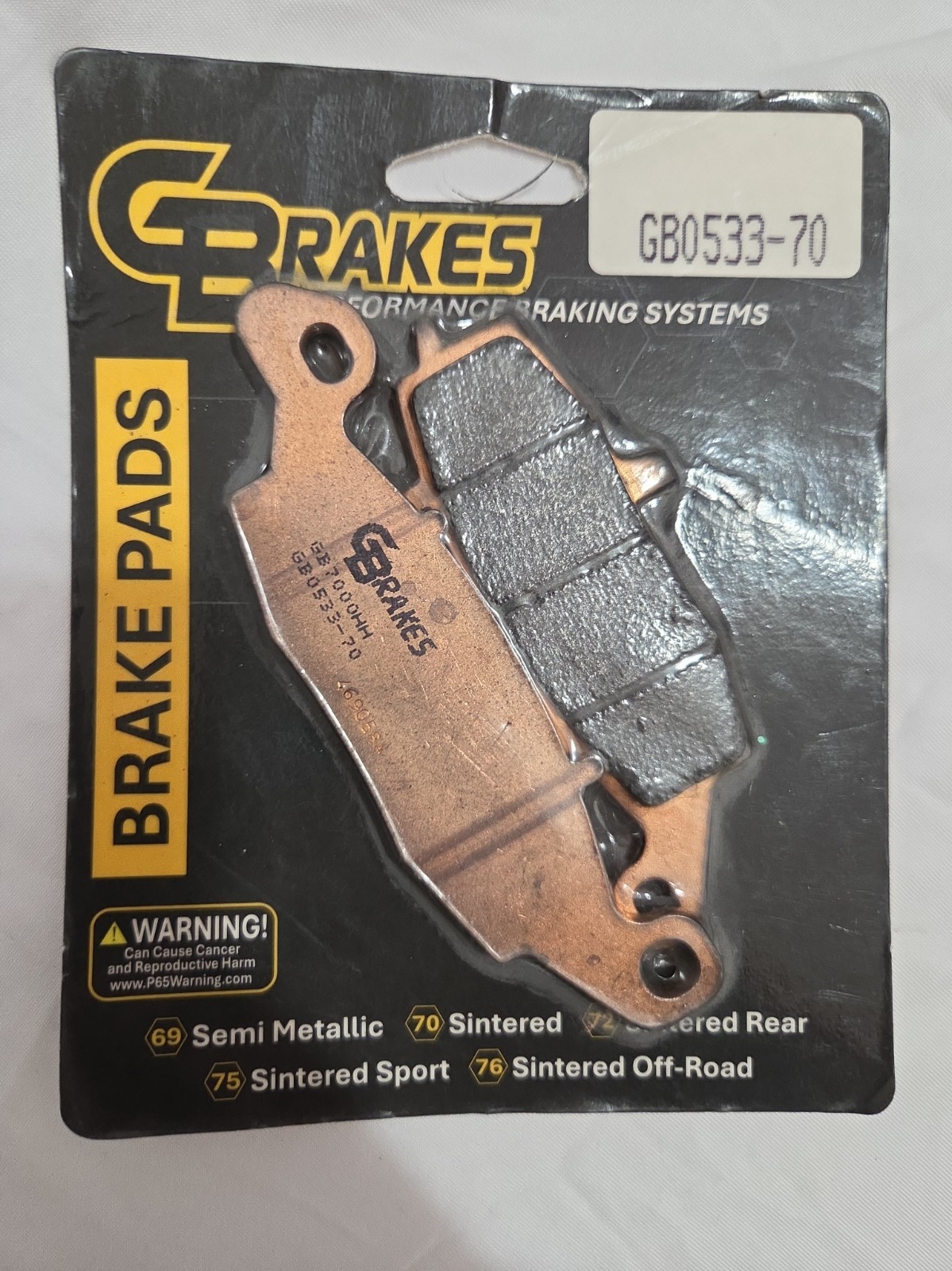GBrakes Street Brake Pads GB0533-70