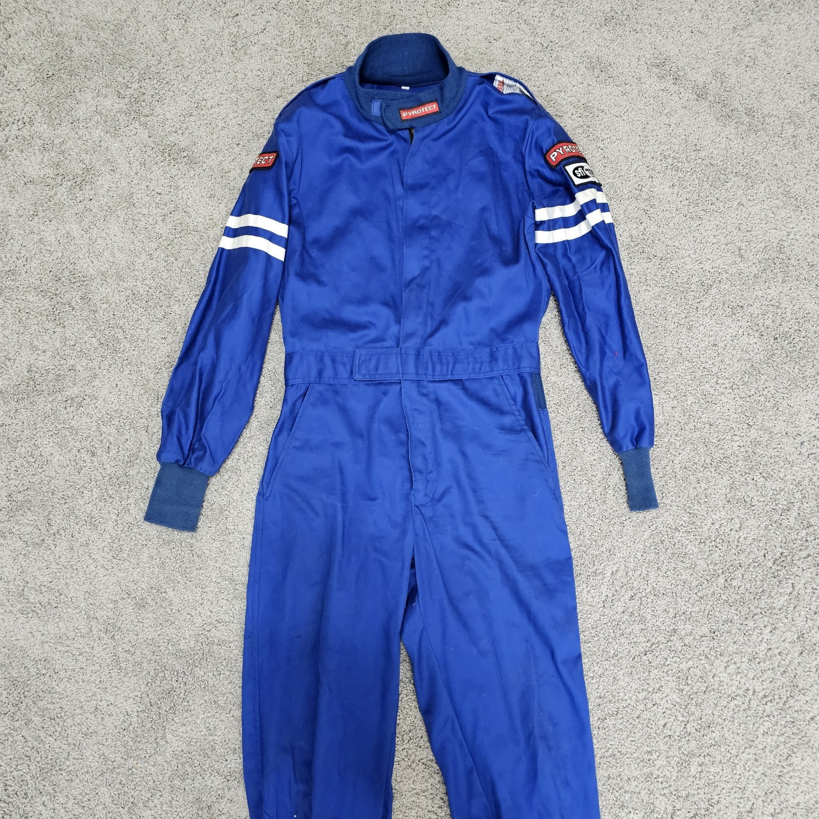 Vintage Pyrotect SFI Certified 3-2A /1 Blue Racing Suit Jumpsuit Mens Size M