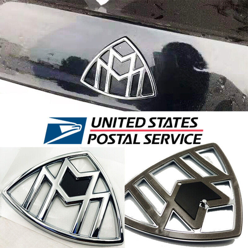 Bright Silver For Mercedes-Benz Maybach Trunk Emblem Rear Badge Standing W222 Bright Silver For Mercedes-Benz Maybach Trunk Emblem Rear Badge Standing W222