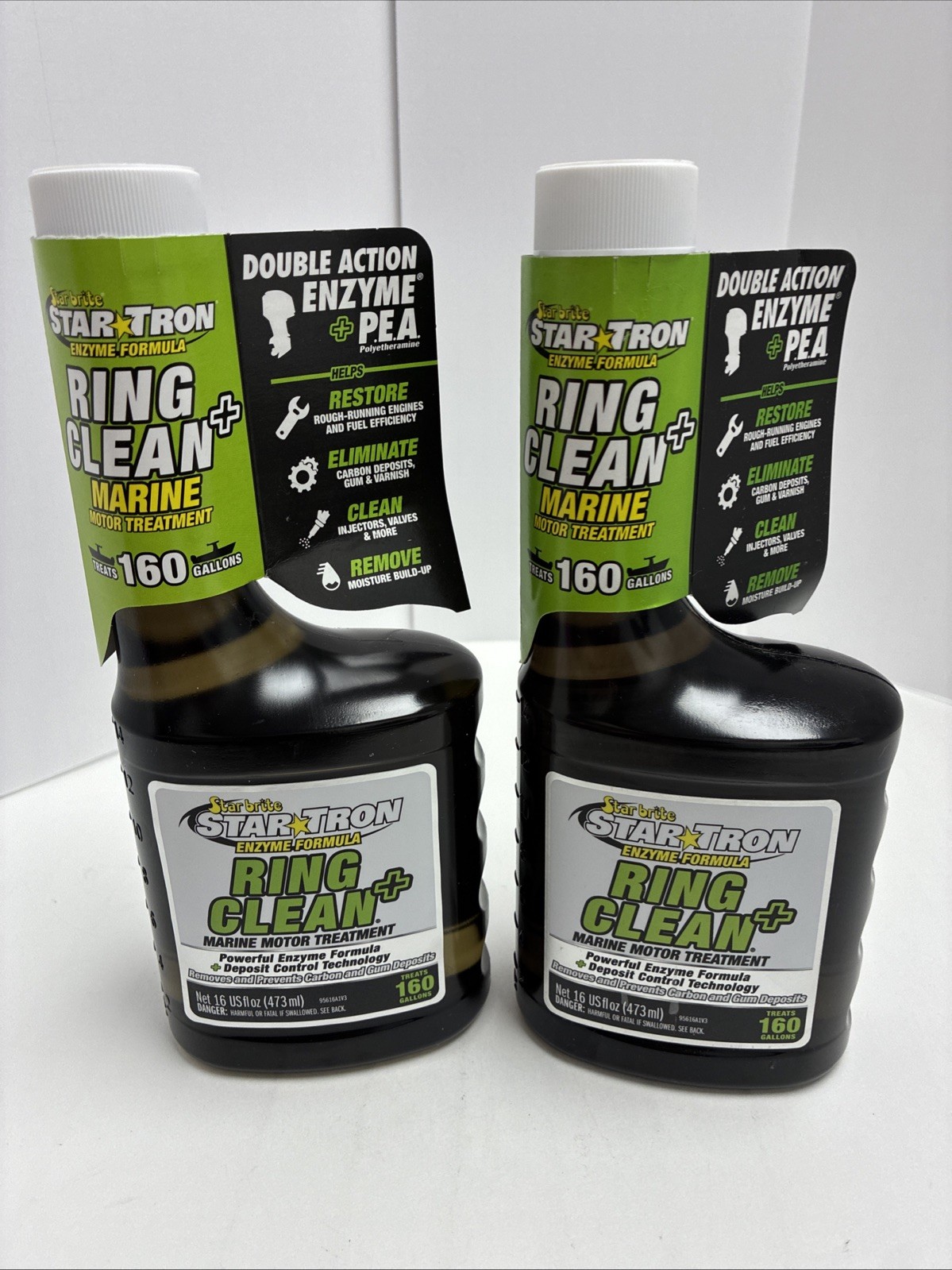 LOT of 2 STAR BRITE Star Tron Ring Clean Plus Deposit Control - 16 OZ - NEW