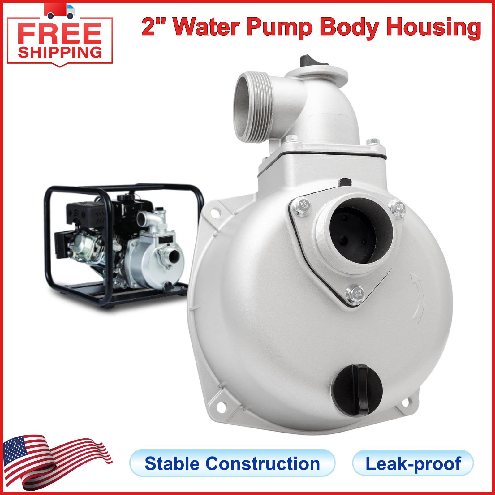2 inch Water Pump Body Housing Replacement for Red Lion 2