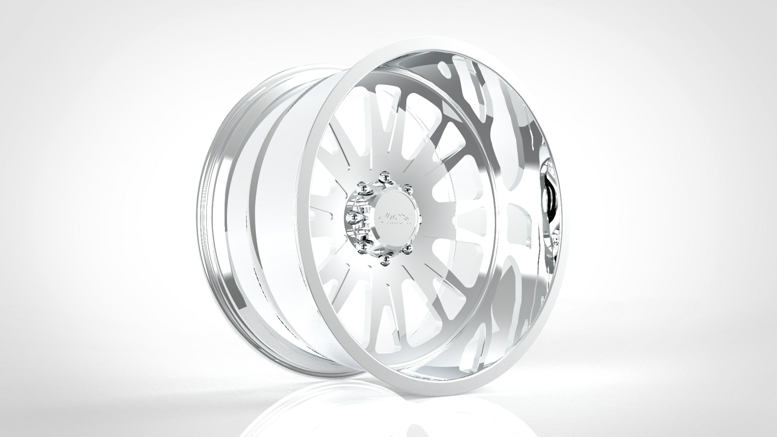 (4) 24x12 JTX Forged Polished Ballistic Wheels For Chevy GMC Ford Dodge Toyota