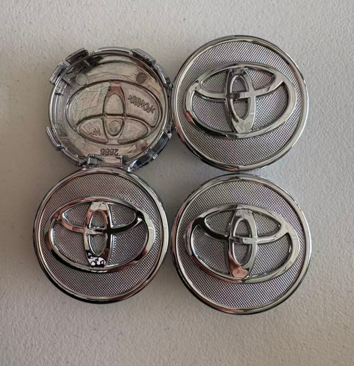 4PCs TOYOTA WHEEL RIM CENTER HUB CAPS LOGO 57MM -YARIS, COROLLA, PRIUS, MATRIX