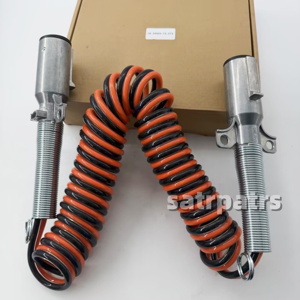 New 15 ft Dual Pole Coiled Electric Cable w/ 2 x 12