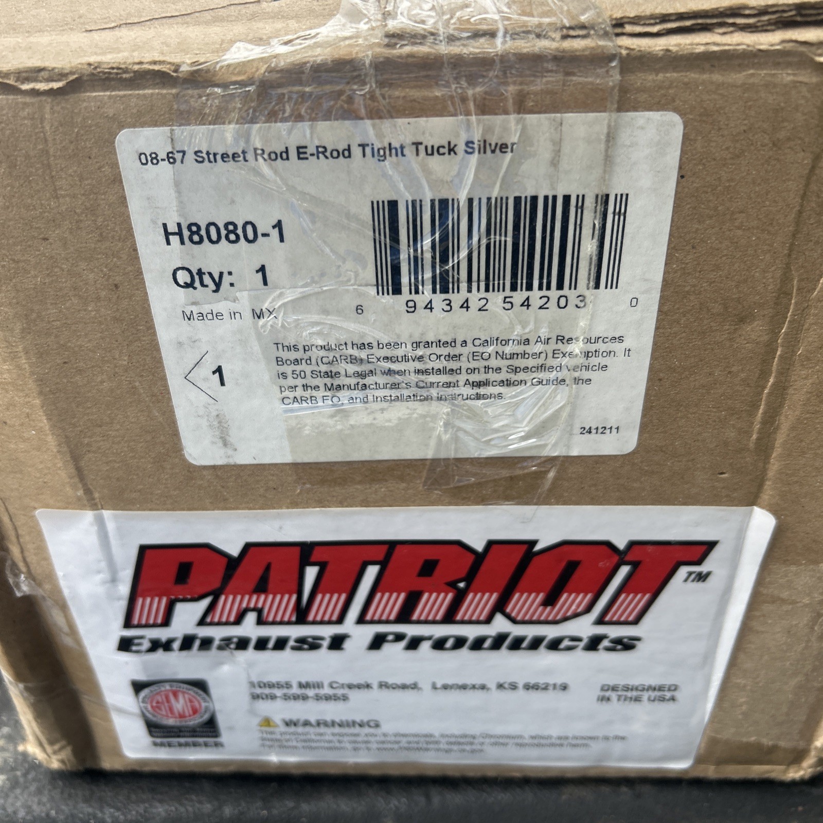 Exhaust Header Patriot Exhaust H8080-1