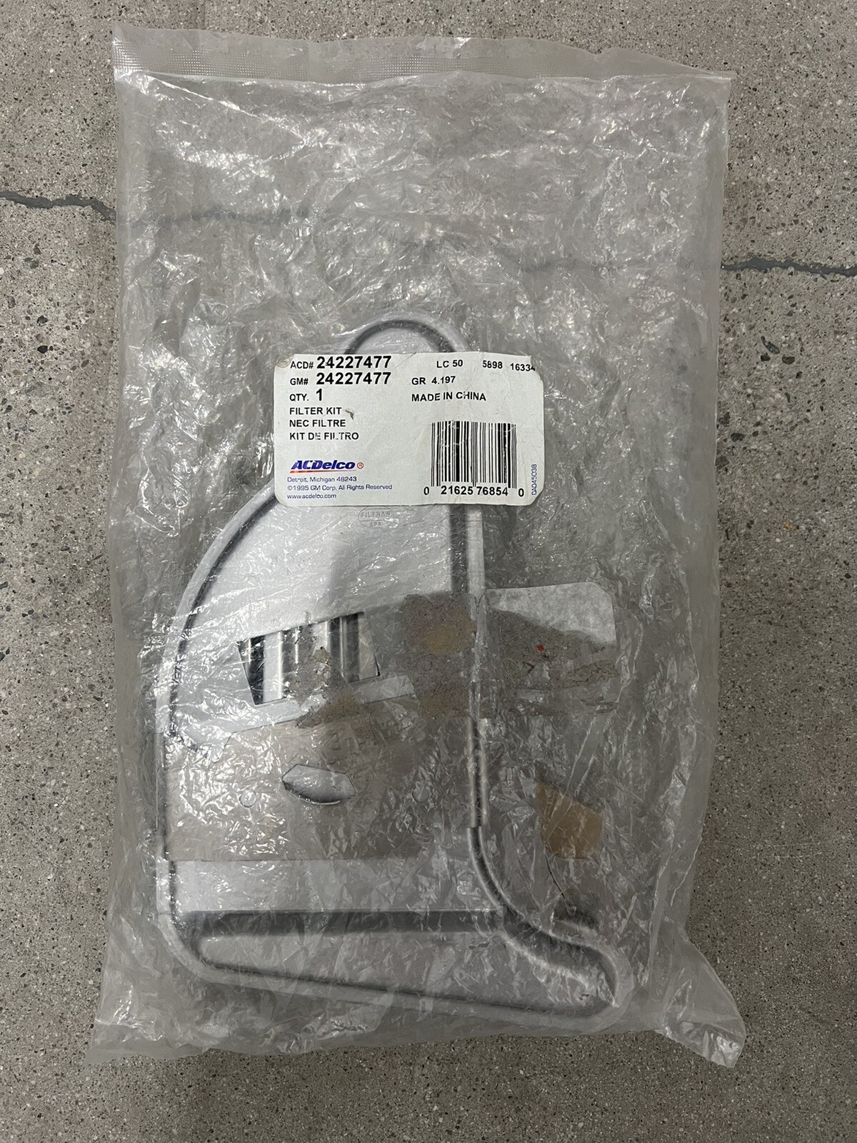 ACDelco Automatic Transmission Fluid Filter Kit Original GM new OEM 24227477