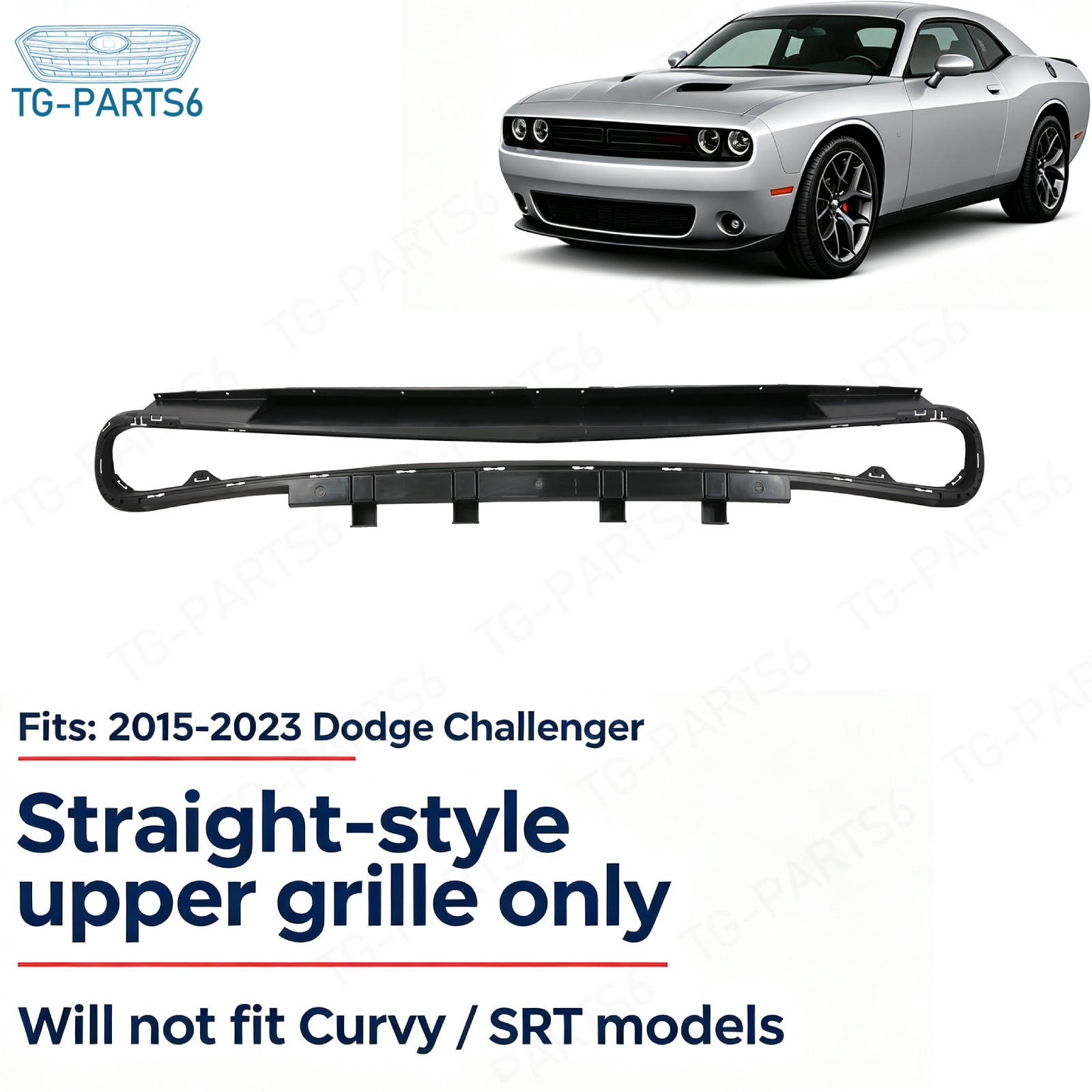 Front Upper Grille Reinforcement 68258750AA Fit 2015-2023 Dodge Challenger Front Upper Grille Reinforcement 68258750AA Fit 2015-2023 Dodge Challenger