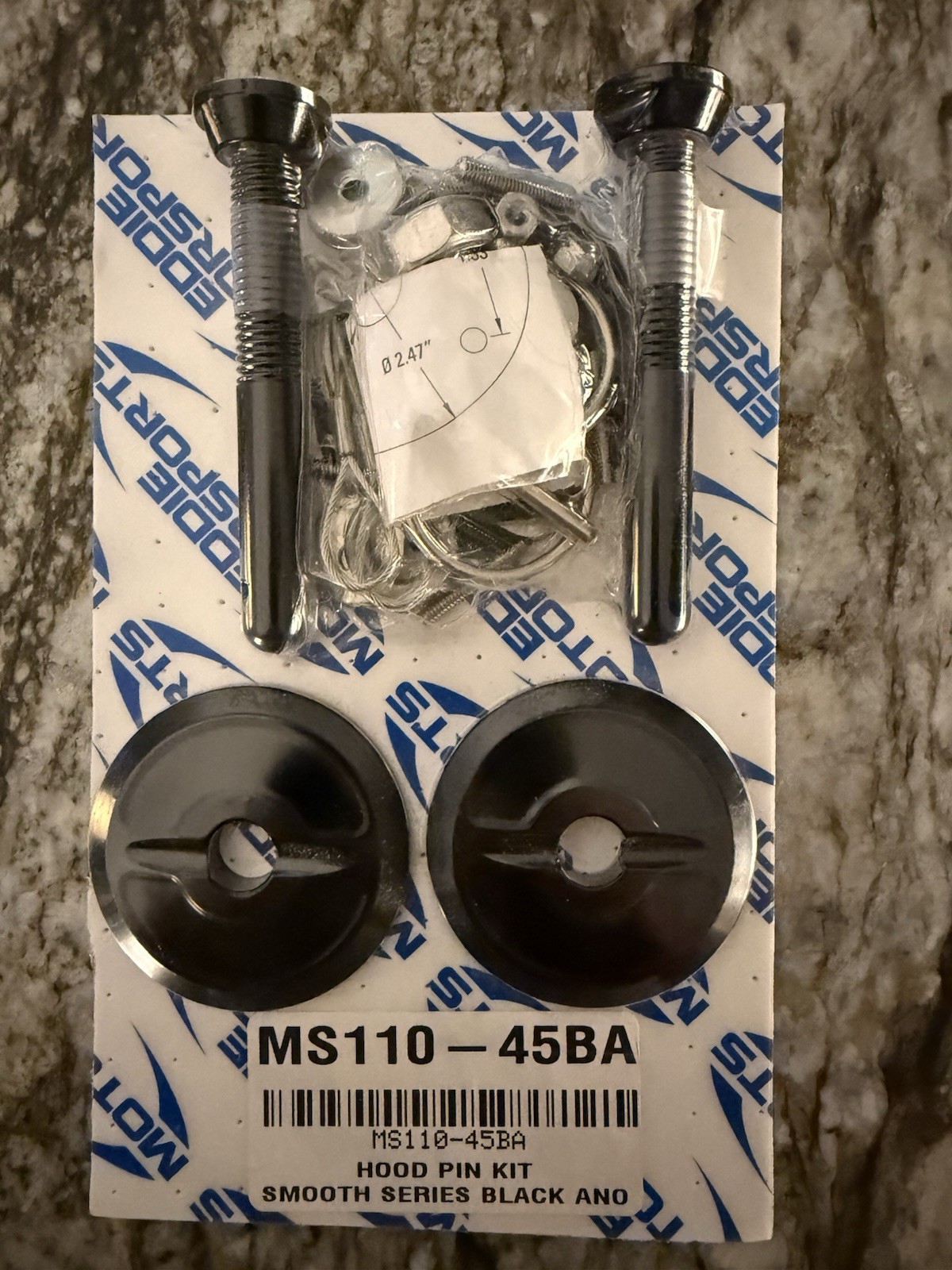 Eddie Motorsports MS110-45BA Hood Pin Kit Eddie Motorsports MS110-45BA Hood Pin Kit