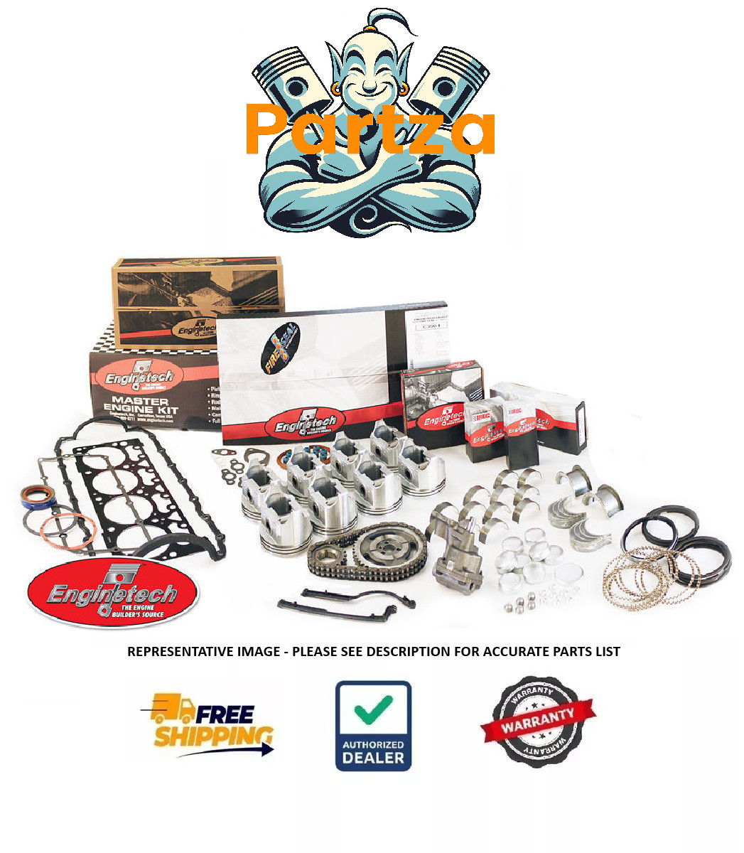 2007-2010 Jeep 3.8L 232 V6 Rebuild Kit 3.780 Bore VIN 1 Wrangler