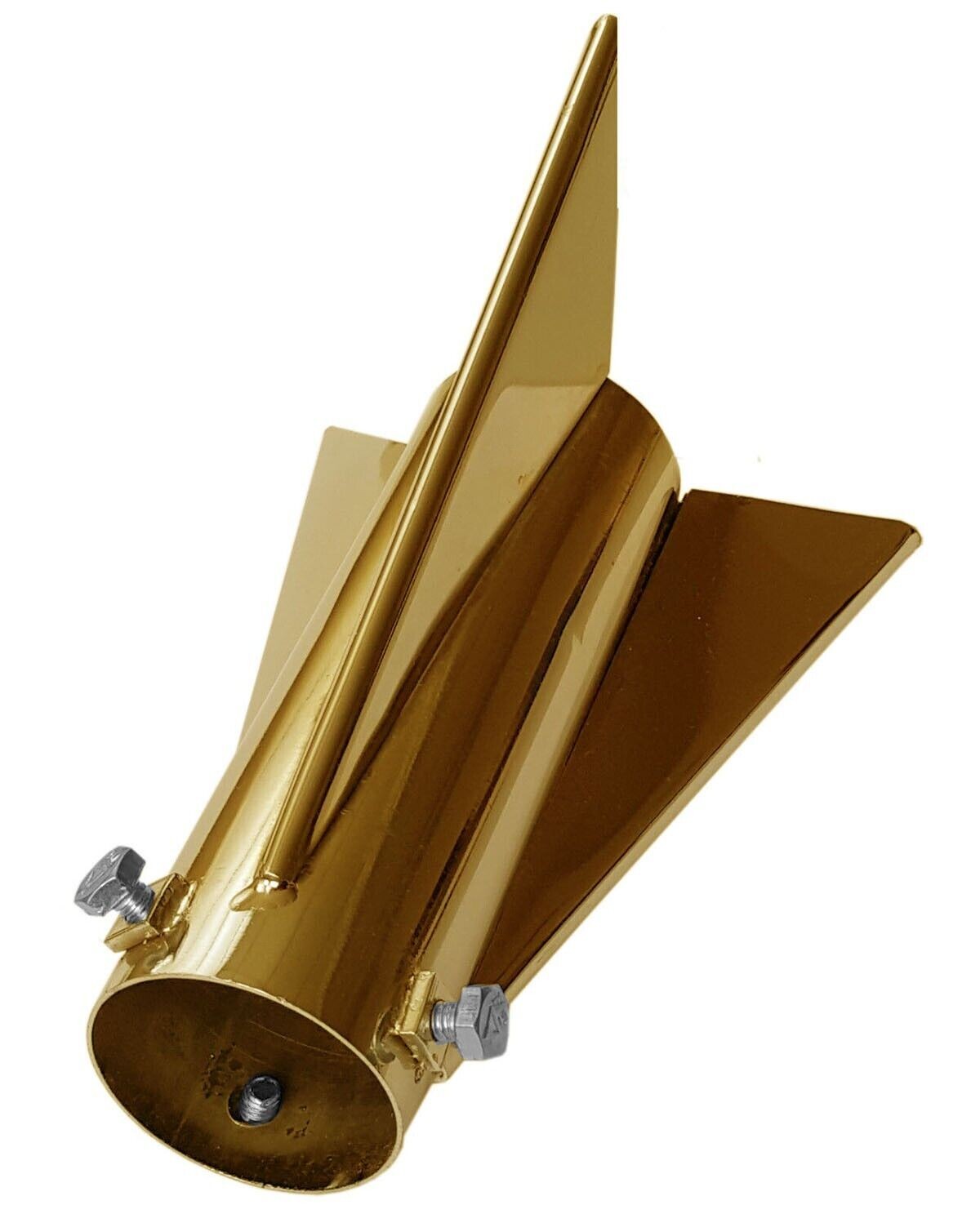 2X BIG BRASS EXHAUST PIPE TIP SILENCER END FIT FOR BSA TRIUMPH HARLEY