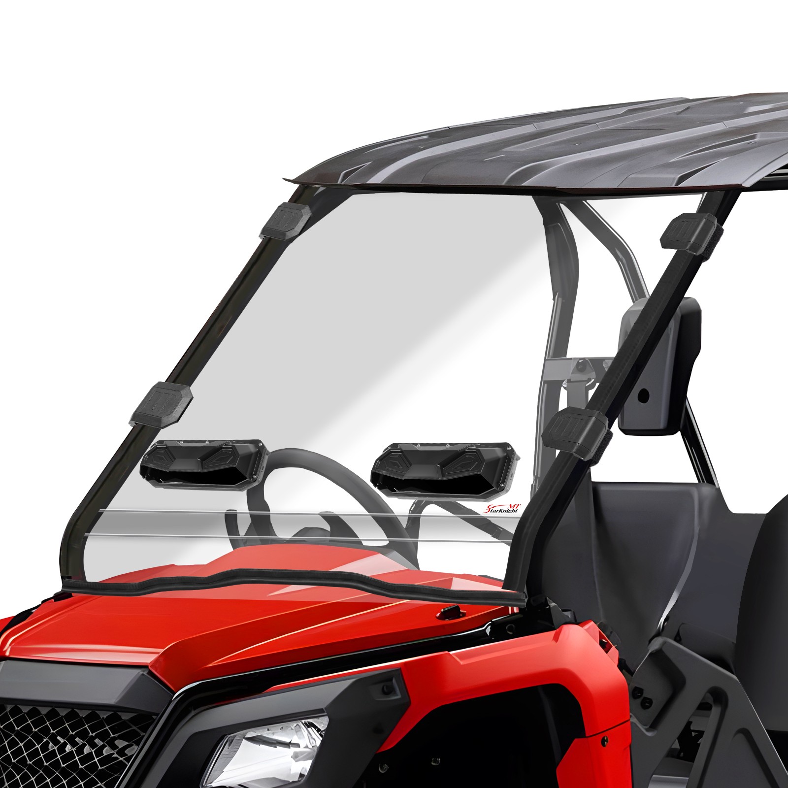 Vented Front Windshield Scratch-resistant For Honda Pioneer 500 /520 2015-2026