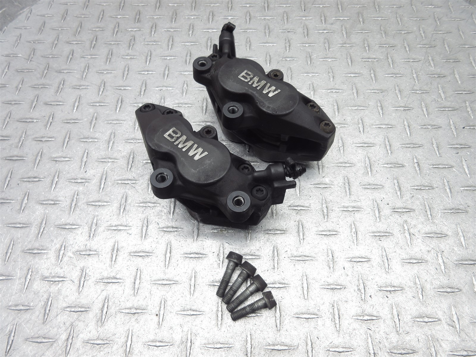 2003 98-03 BMW K1200RS Front Brake Caliper Left Right Pair Set Pads