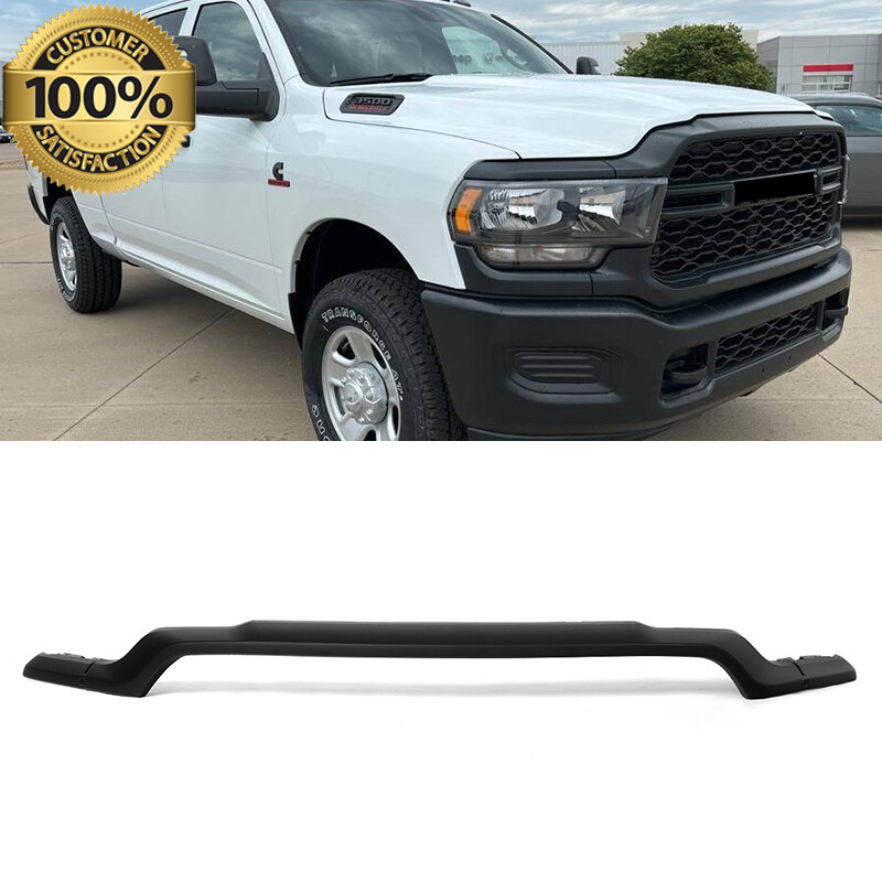 New Matte Black Front Upper Grille Molding Trim For 2019-2024 Ram 2500 3500 4500