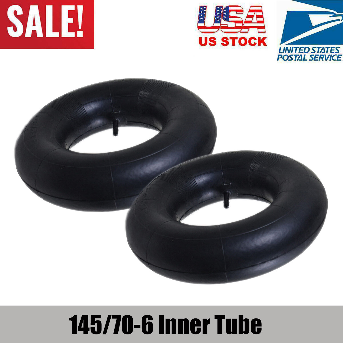 2Pcs 145/70-6 Inner Tube 13x5.00-6 13x5-6 TR13 Valve for ATV Quad Go Kart