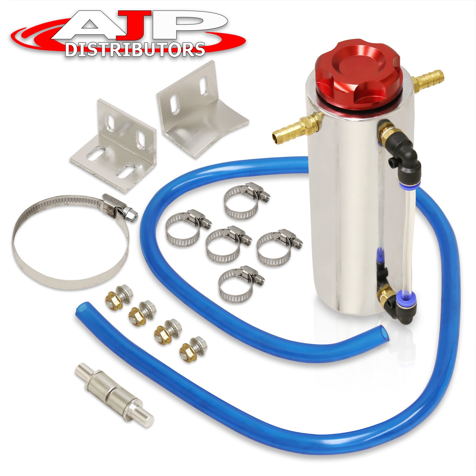 Red 350ML Radiator Coolant Breather Bottle Overflow Catch Can Recovery Tank Kit Red 350ML Radiator Coolant Breather Bottle Overflow Catch Can Recovery Tank Kit