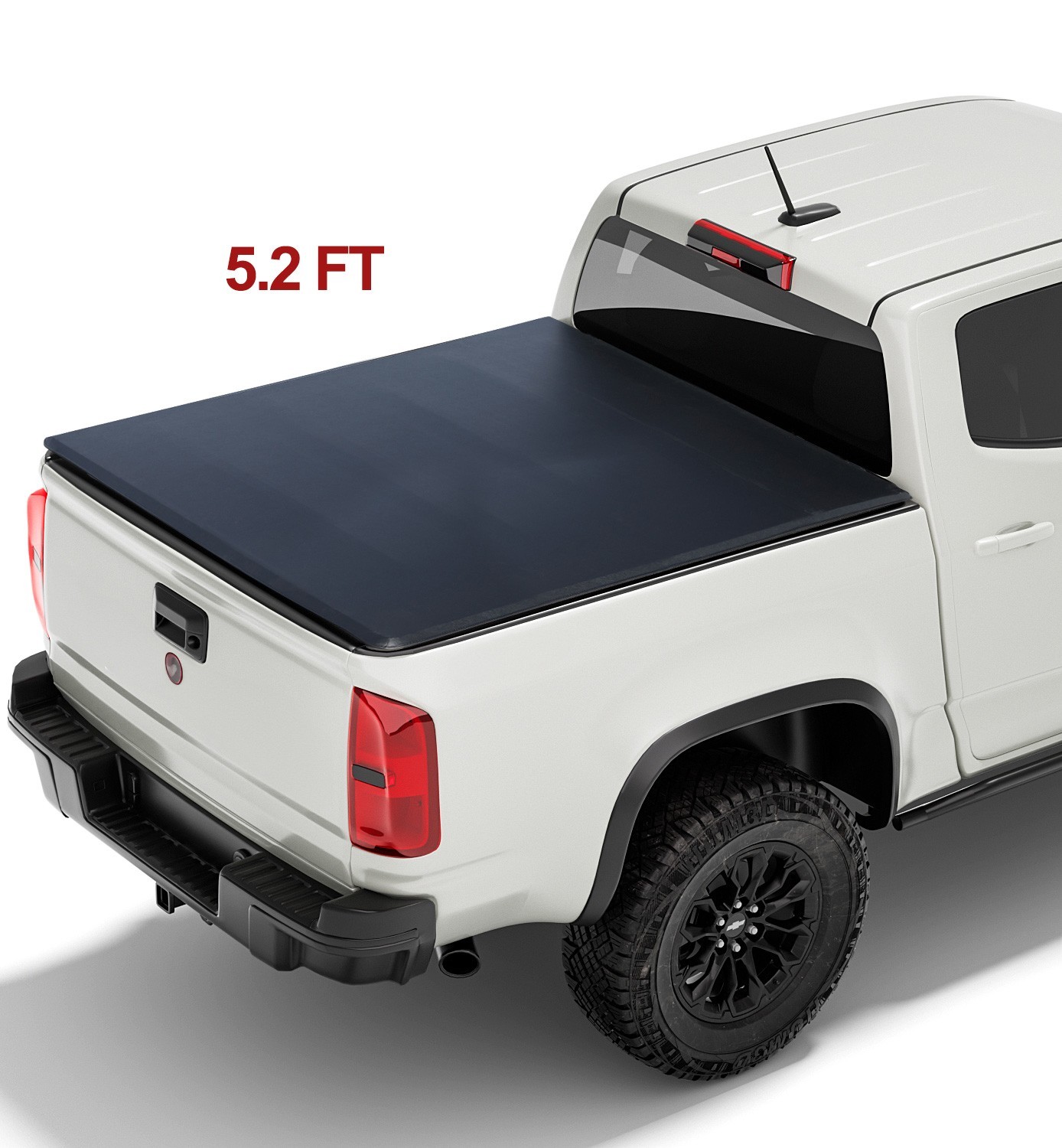 5.2FT Bed Tri-fold Soft Tonneau Cover for 2015-2026 Chevy Colorado /GMC Canyon