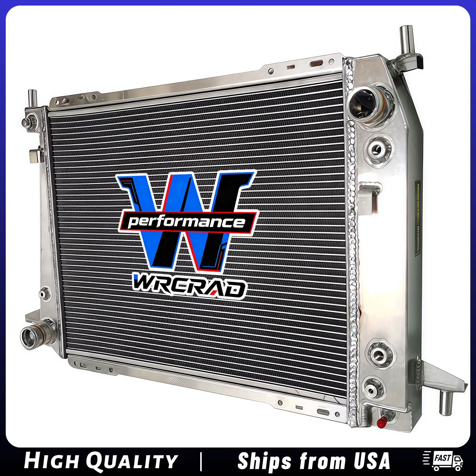 #1551 Aluminum Radiator For 1993-97 Ford Thunderbird Lincoln Mark VIII 4.6L 3.8L