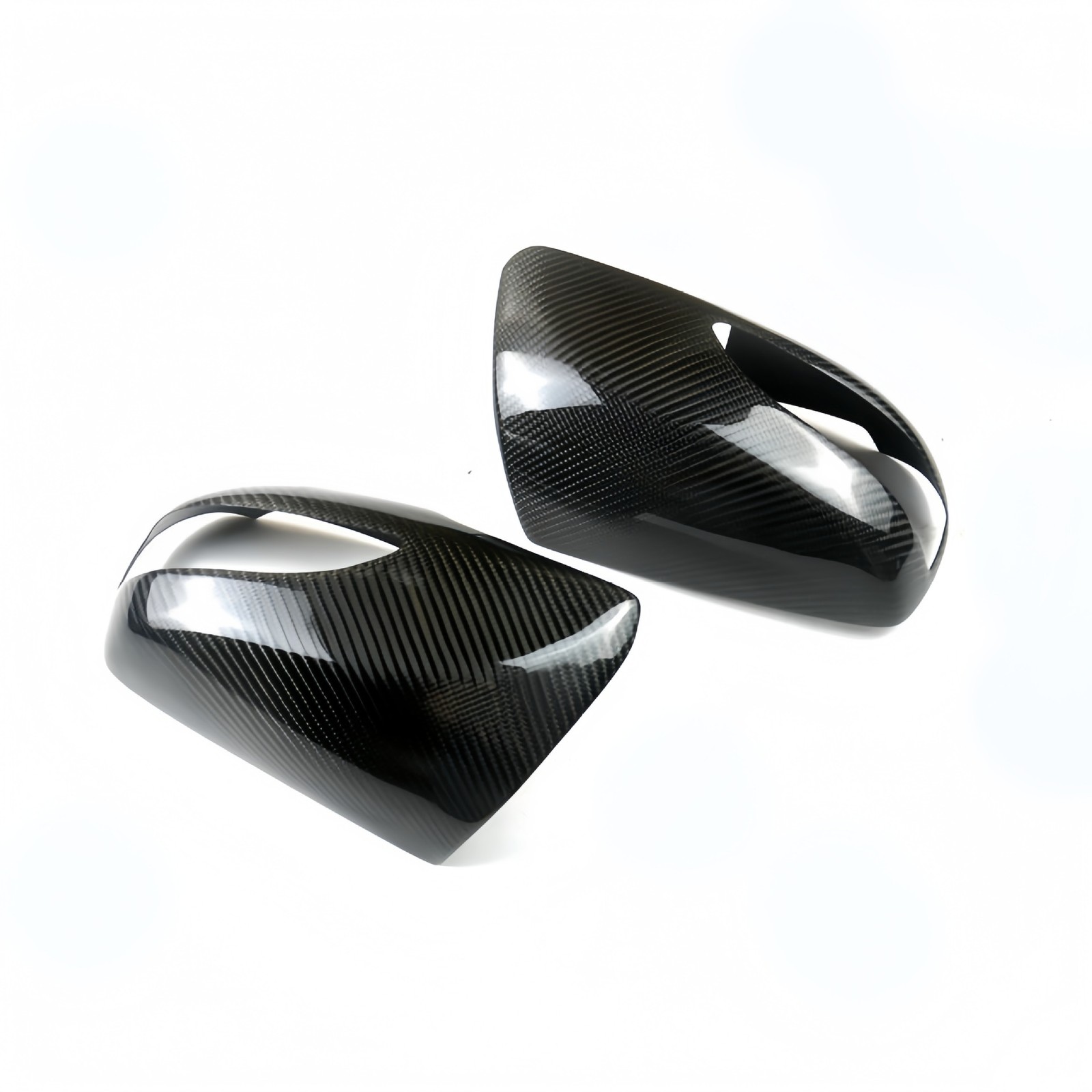 Carbon Fiber Add-on Side Mirror Cover Caps for 2010-2016 Hyundai Genesis Coupe