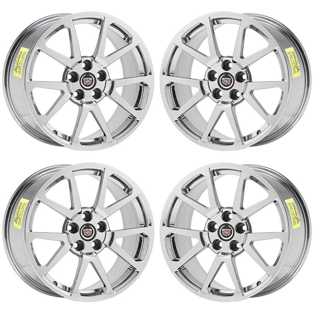 19x9 19x10 Cadillac CTS-V Coupe Bright Chrome Wheels Factory 4647 4677 EXCHANGE