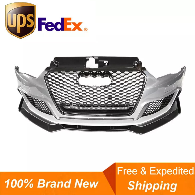 For 2014-2016 Audi A3 S3 8V RS3 Style Front Bumper Kit Quattro Grill Include Lip