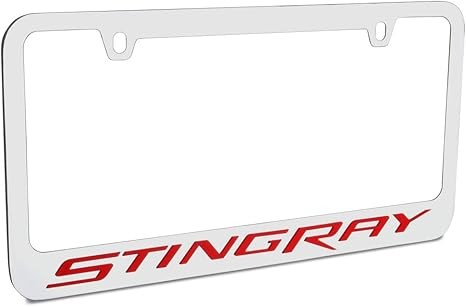 Chevrolet Corvette C7 Stingray Chrome Zinc Alloy License Plate Chevrolet Corvette C7 Stingray Chrome Zinc Alloy License Plate