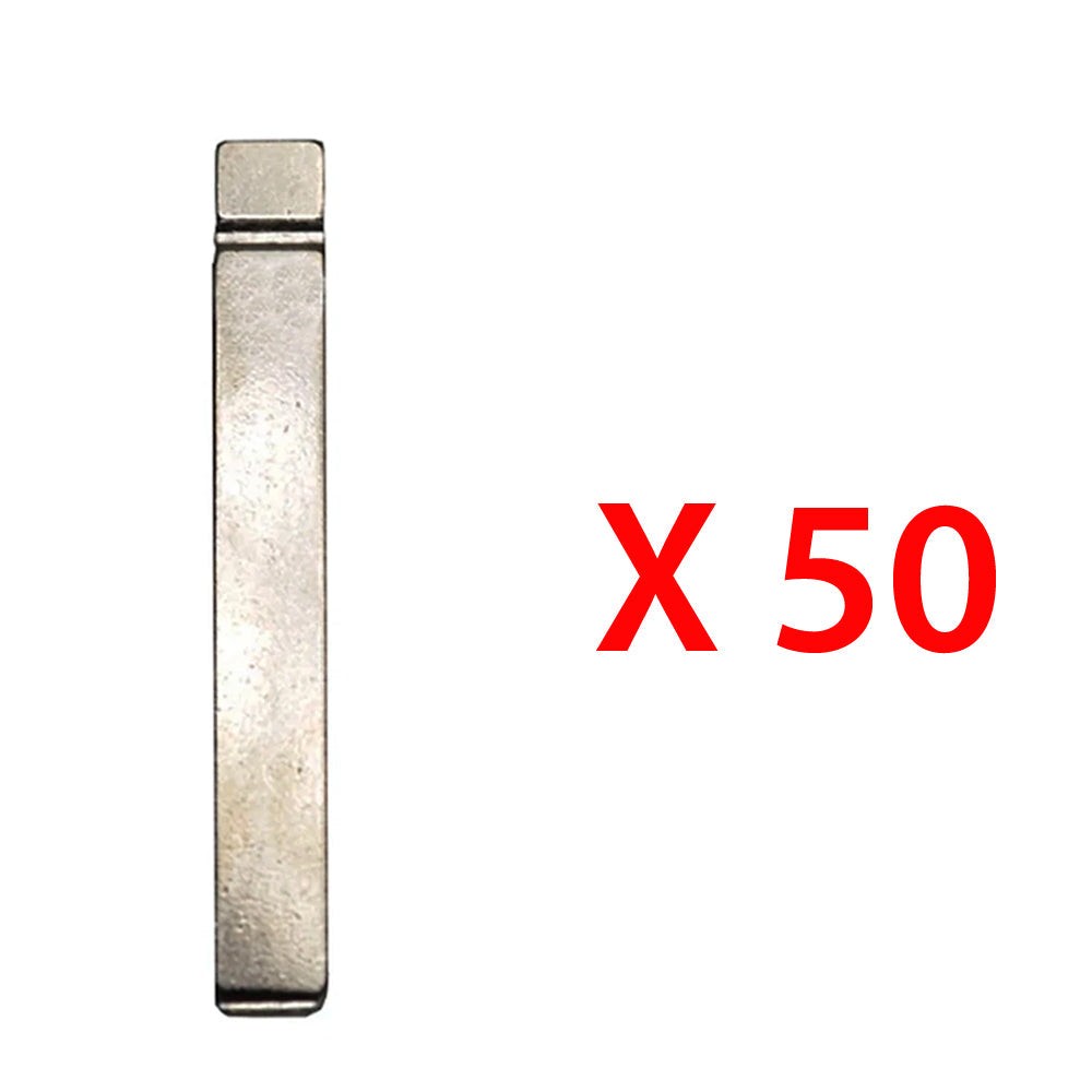 Flip Key Blank Uncut Blade High Security HU100 Replacement for GM (50 Pack)