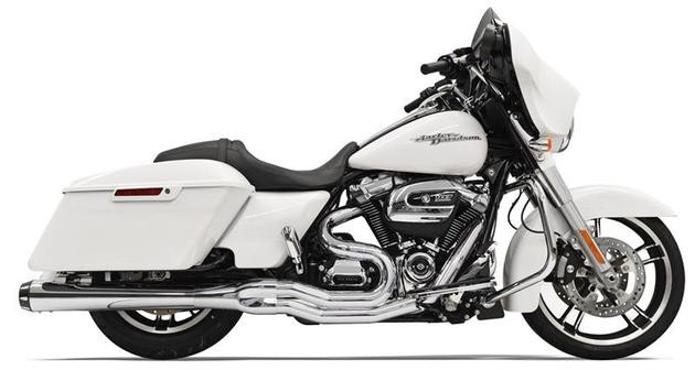 Bassani Road Rage Exhaust w/Megaphone Muffler Chrome Harley M8 Touring