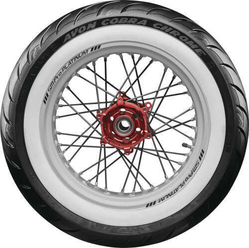 Avon Tyres Cobra Chrome Whitewall Rear Tire (150/80R-16) 150/80R16 638212