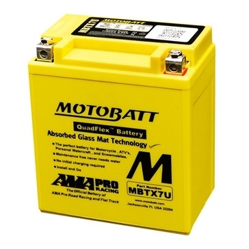 Motobatt MBTX7U Quadflex AGM 12V Battery - MBTX7U
