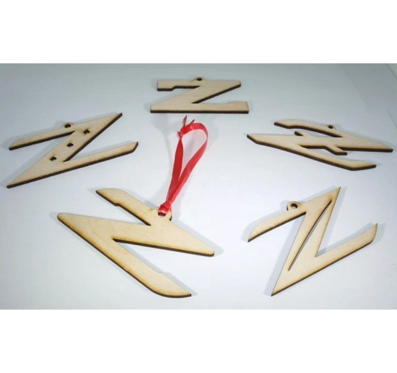ZSPEC Laser-Engraved Wood Ornaments, Set of Five Nissan Z Ornaments, 4