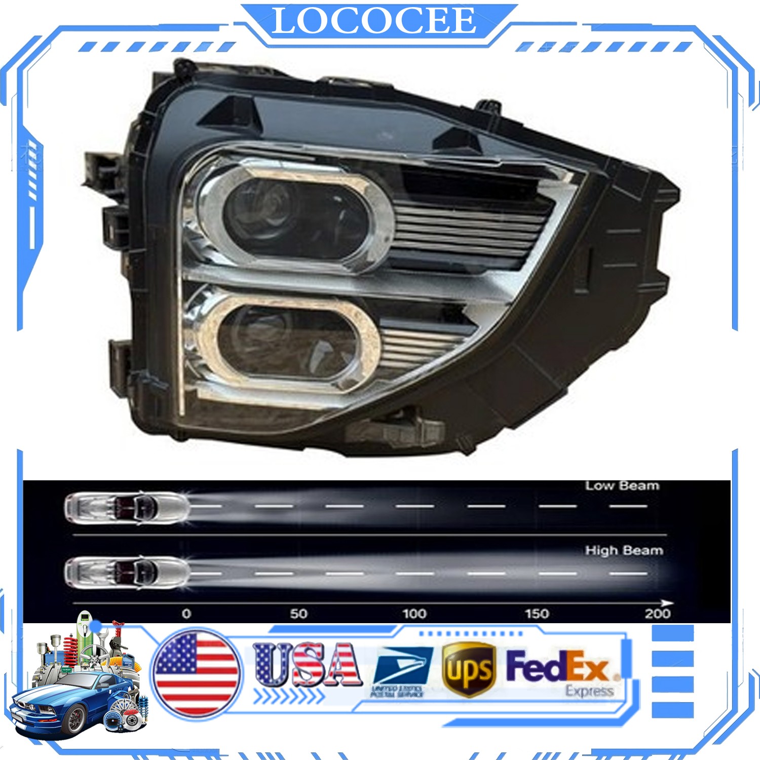 For 2022-2025 Mitsubishi Eclipse Cross Full LED Headlight Right Side #26010W270P