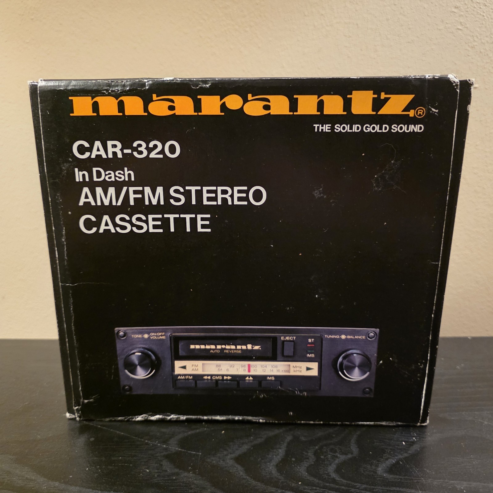 Vintage Marantz CAR-320 Cassette Stereo Box Manual Harness Untested No Knobs