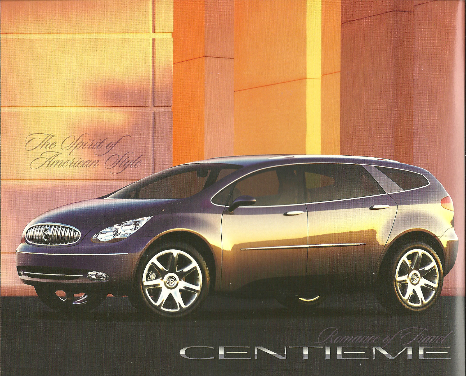 2003 BUICK CENTIEME CONCEPT CAR Prototype Brochure, \'03
