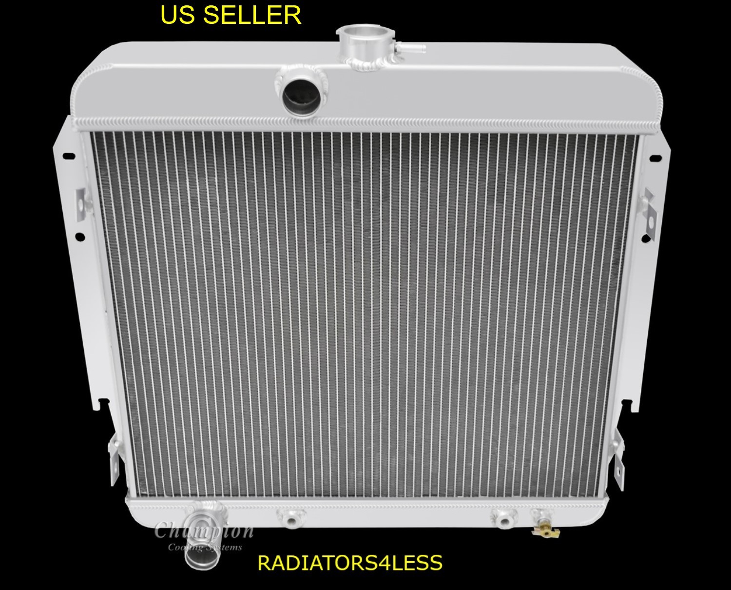 CHAMPION 3 ROW ALUMINUM RADIATOR 1965-66 DODGE DART PLYMOUTH VALIANT 273 V8 ENG