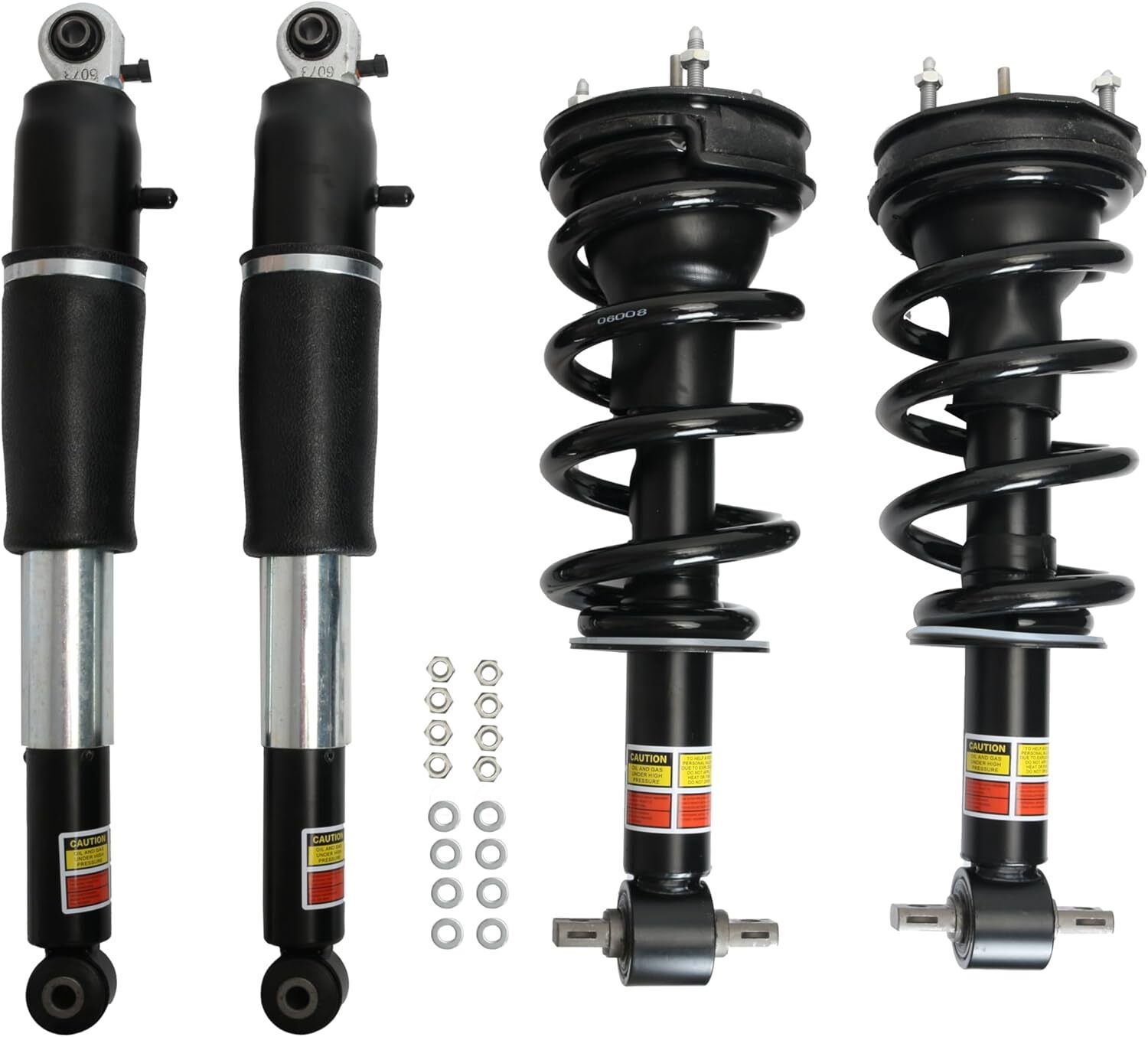 For 07-14 Cadillac Escalade GMC Yukon Front+Rear Air Shock Strut w/Magnetic Ride