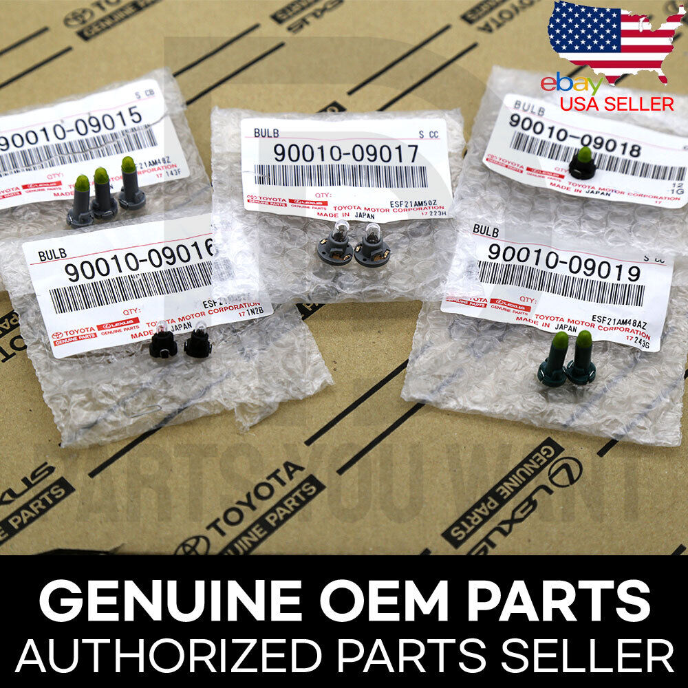 Genuine Toyota 03-09 4RUNNER OEM Cooler Control Console Switch Bulbs [SET OF 10]