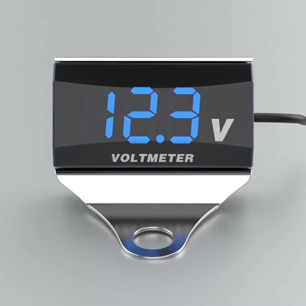 Digital Voltmete for Motorcycle DC 10-150V LED Display Waterproof Voltage Tester