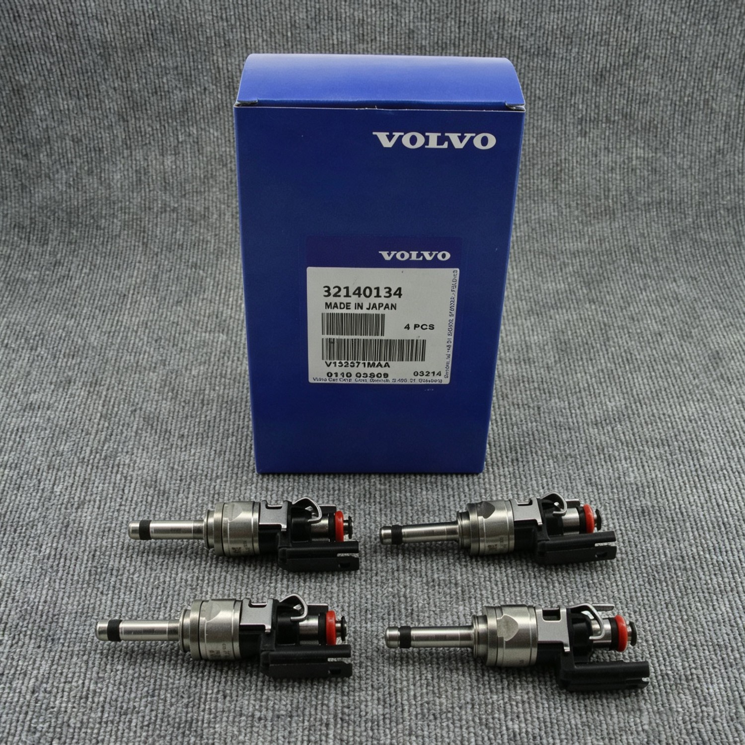 4PCS Genuine Volvo OEM Fuel Injector 32140134 NEW US