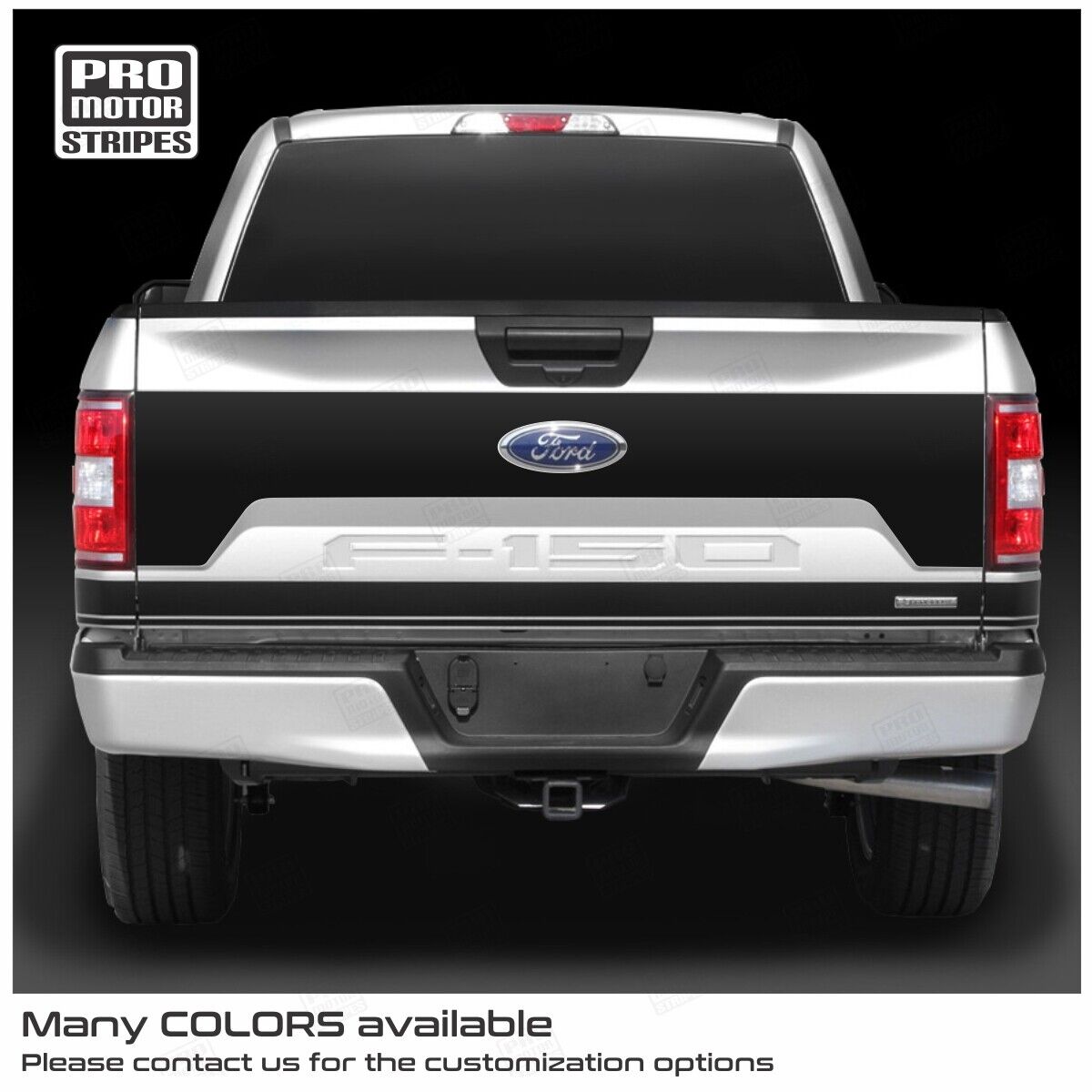 Ford F-150 2015-2020 Tailgate Trunk Rear Bed Blackout Stripe Decal XL XLT LARIAT