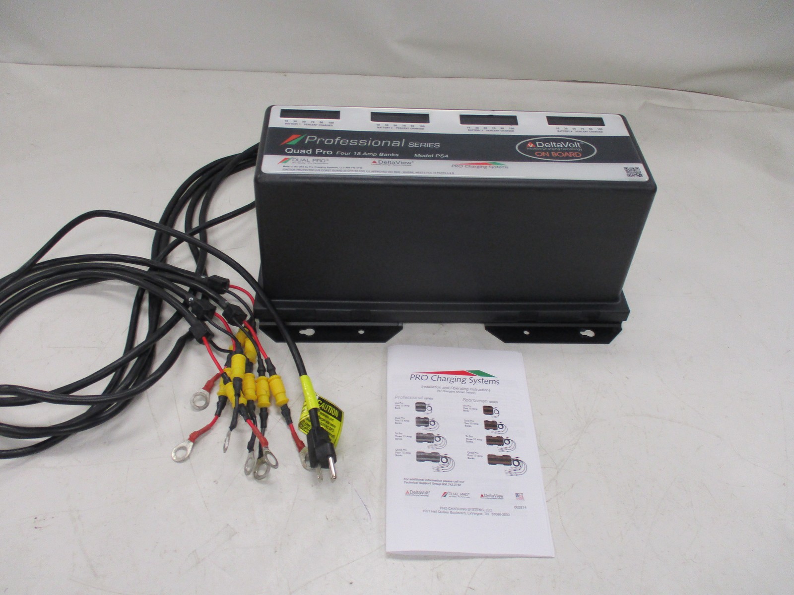 PRO CHARGING SYSTEMS QUAD PRO 4 / 15 AMP BATTERY BANKS 2017PCS31948418 BOAT