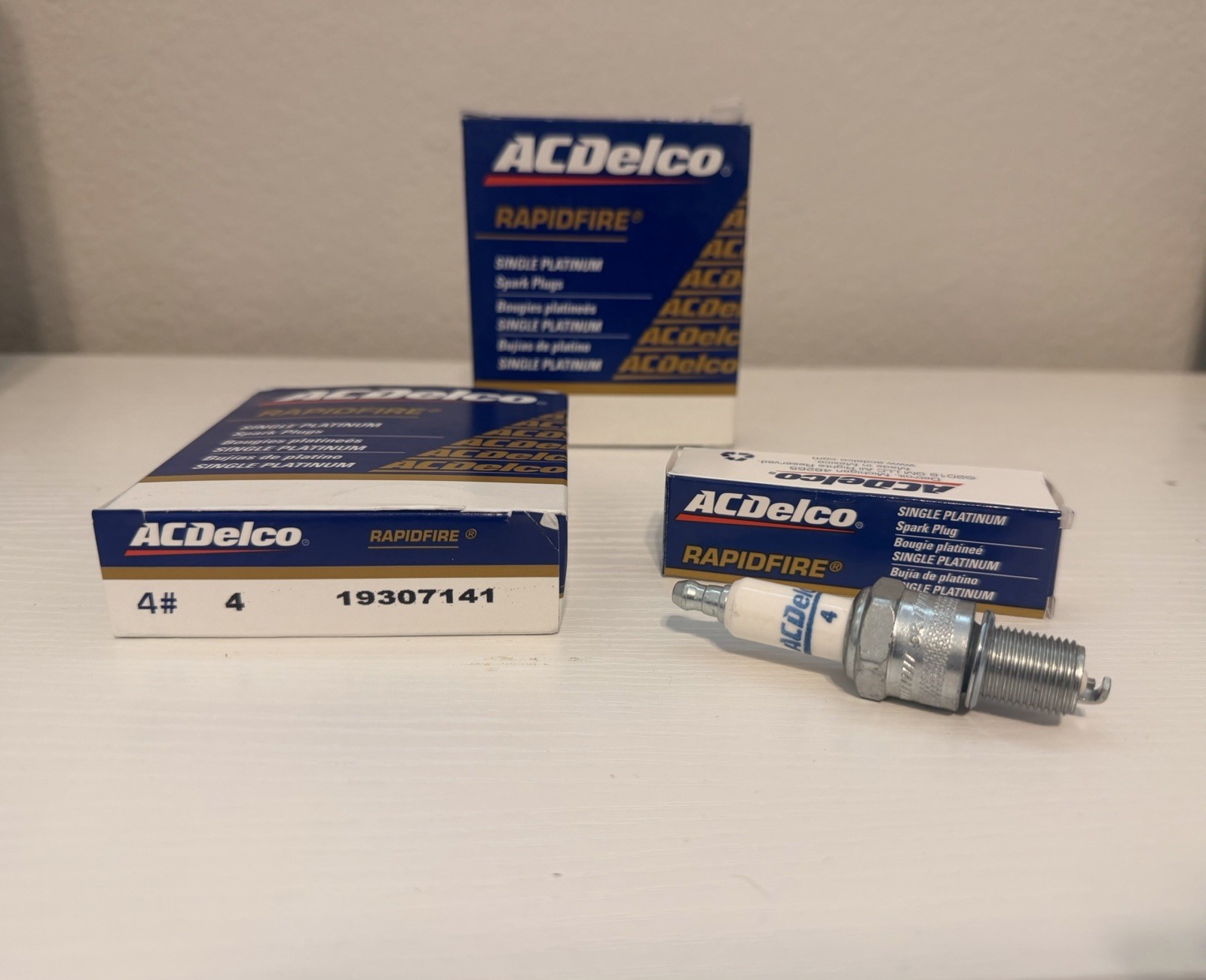 ACDelco Rapidfire #4 Spark Plugs 4-Pack 19307141 NEW 
