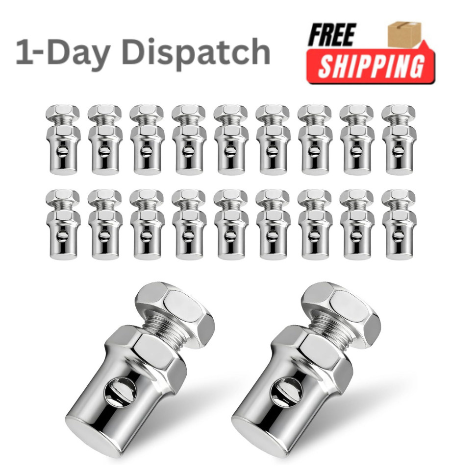 20 PCS Throttle Brake Cable Ends 1/8\