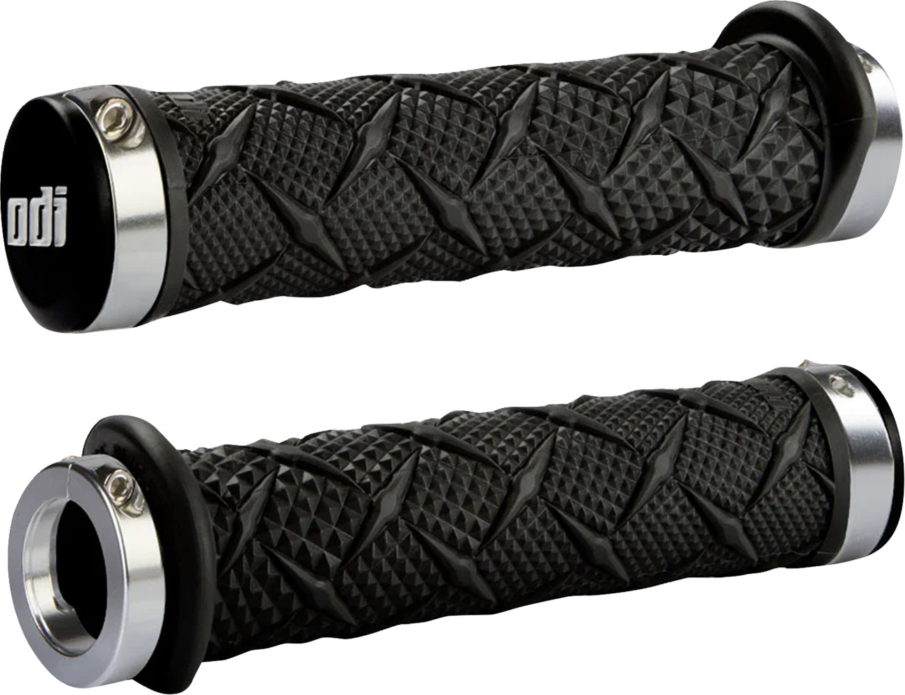 ODI Xtreme Lock-On Grips Black Silver J30XTB-S Universal ATV MX