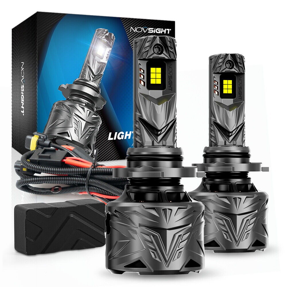 NOVSIGHT 240W LED Headlight Bulbs 9005 HB3 Super Power 50000LM CanBus Ready IP68