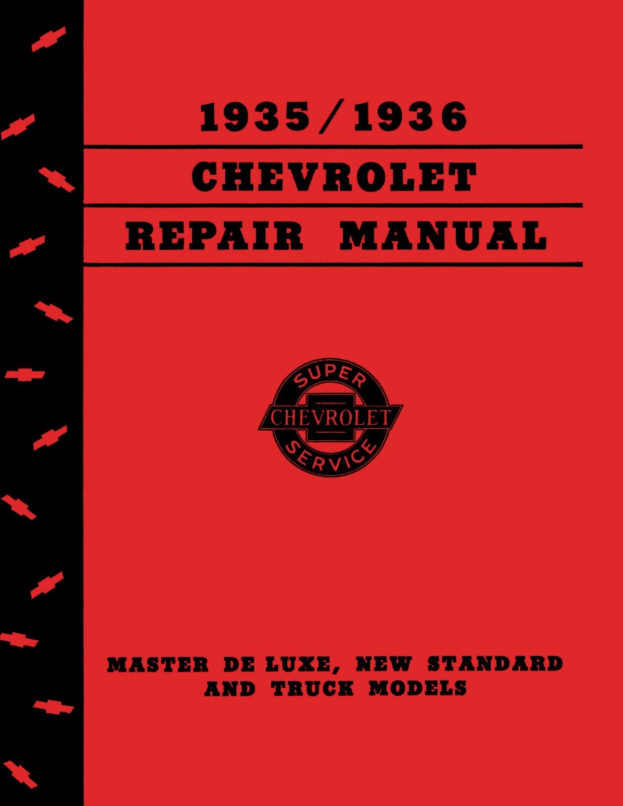 1935-1936 Chevrolet Car Truck Shop Repair Manual Paperback Reprint